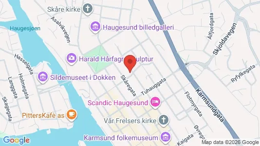 Apartments for rent i Haugesund - kort over placeringen