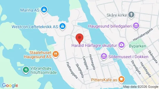 Apartments for rent i Haugesund - kort over placeringen