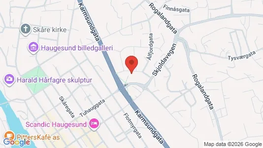 Rooms for rent i Haugesund - kort over placeringen