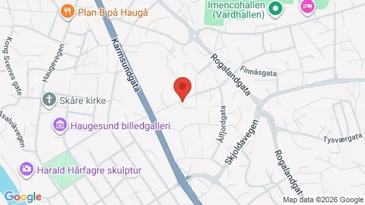 Rooms for rent i Haugesund - kort over placeringen