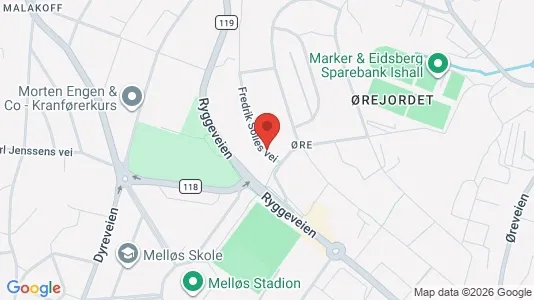 Apartments for rent i Moss - kort over placeringen