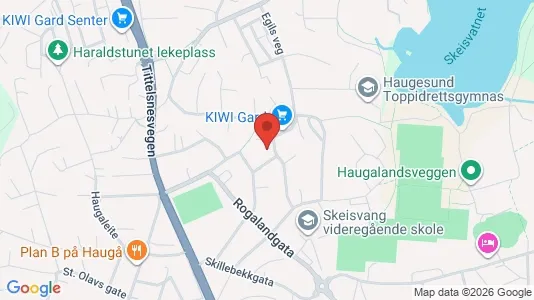 Apartments for rent i Haugesund - kort over placeringen