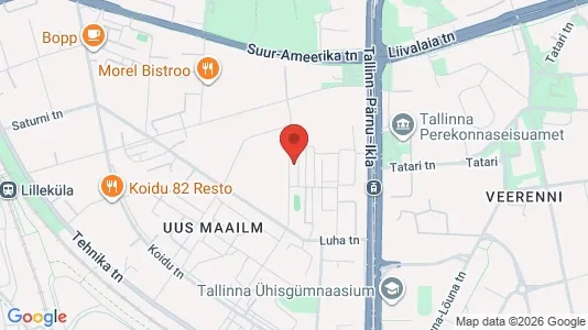 Apartments for rent i Tallinn Kesklinna - kort over placeringen