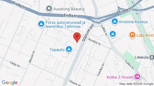 Apartments for rent i Tallinn Kesklinna - kort over placeringen