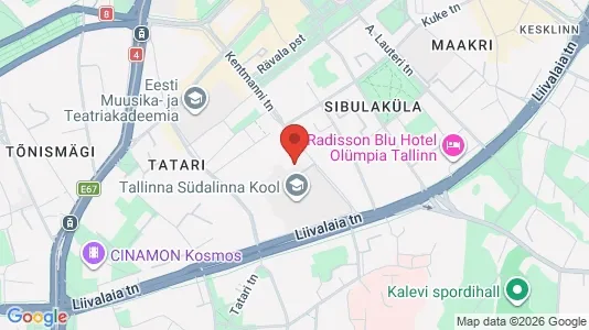 Apartments for rent i Tallinn Kesklinna - kort over placeringen