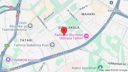 Apartments for rent i Tallinn Kesklinna - kort over placeringen