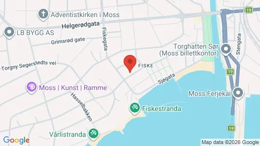 Apartments for rent i Moss - kort over placeringen