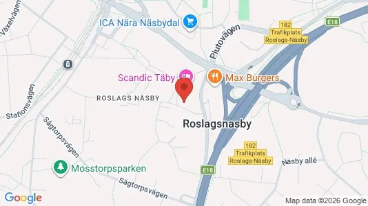 Apartments for rent i Täby - kort over placeringen