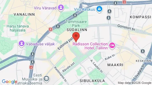 Apartments for rent i Tallinn Kesklinna - kort over placeringen