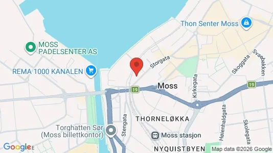 Apartments for rent i Moss - kort over placeringen