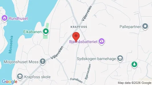 Apartments for rent i Moss - kort over placeringen