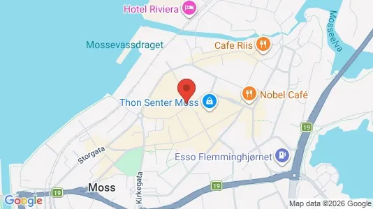 Apartments for rent i Moss - kort over placeringen