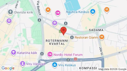 Apartments for rent i Tallinn Kesklinna - kort over placeringen