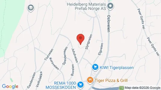Apartments for rent i Moss - kort over placeringen