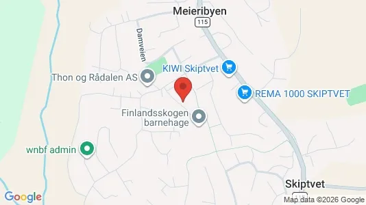 Apartments for rent i Skiptvet - kort over placeringen