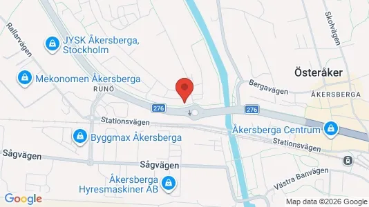 Apartments for rent i Österåker - kort over placeringen