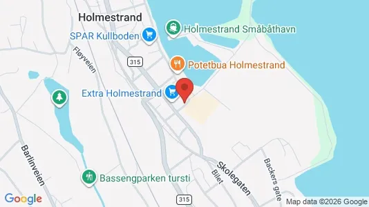 Apartments for rent i Holmestrand - kort over placeringen
