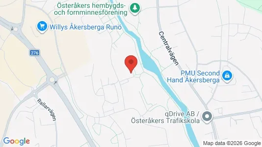Apartments for rent i Österåker - kort over placeringen