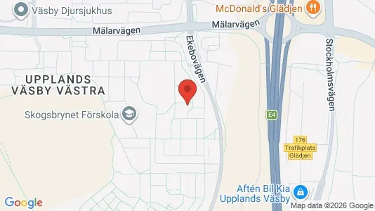 Apartments for rent i Upplands Väsby - kort over placeringen