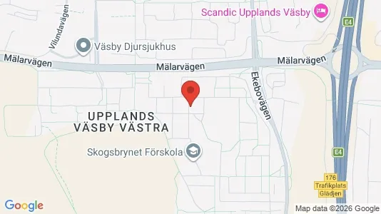 Apartments for rent i Upplands Väsby - kort over placeringen