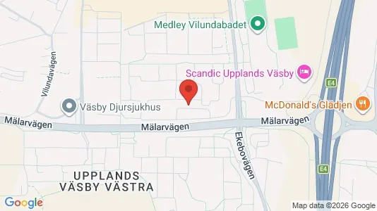 Apartments for rent i Upplands Väsby - kort over placeringen