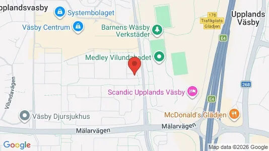 Apartments for rent i Upplands Väsby - kort over placeringen