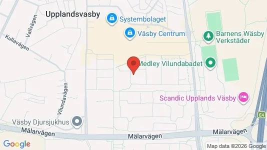 Apartments for rent i Upplands Väsby - kort over placeringen