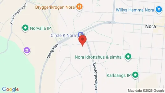 Apartments for rent i Nora - kort over placeringen