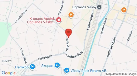 Apartments for rent i Upplands Väsby - kort over placeringen