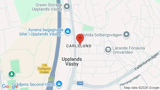 Apartments for rent i Upplands Väsby - kort over placeringen