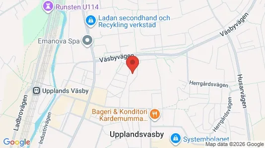 Apartments for rent i Upplands Väsby - kort over placeringen