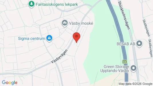 Apartments for rent i Upplands Väsby - kort over placeringen