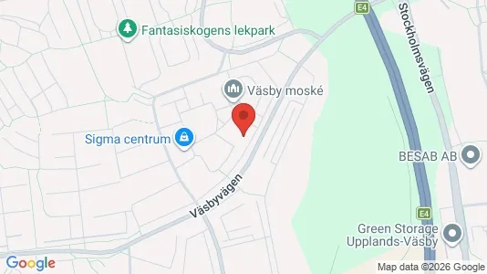Apartments for rent i Upplands Väsby - kort over placeringen