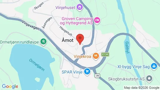 Apartments for rent i Vinje - kort over placeringen