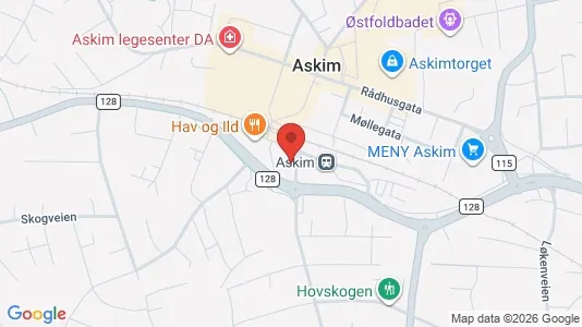Apartments for rent i Askim - kort over placeringen