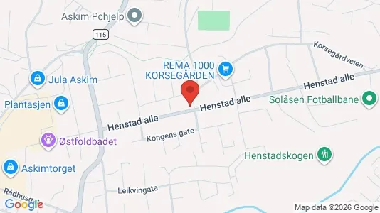 Apartments for rent i Askim - kort over placeringen