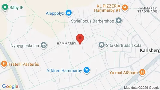Apartments for rent i Västerås - kort over placeringen