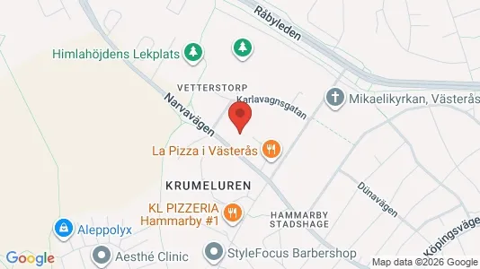 Apartments for rent i Västerås - kort over placeringen