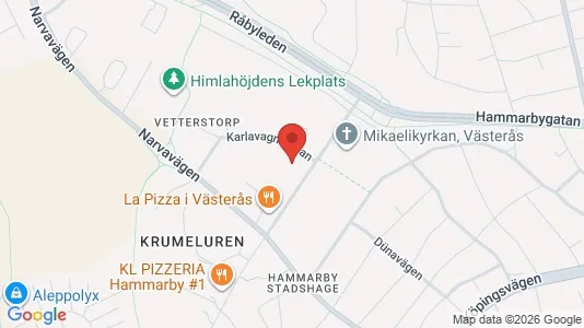 Apartments for rent i Västerås - kort over placeringen