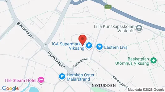 Apartments for rent i Västerås - kort over placeringen