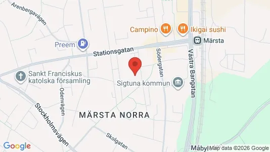 Apartments for rent i Sigtuna - kort over placeringen