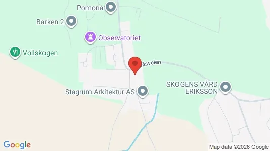 Rooms for rent i Ås - kort over placeringen