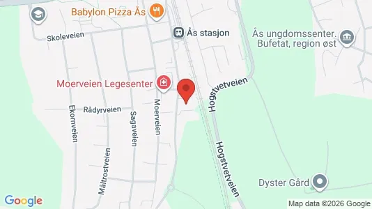 Apartments for rent i Ås - kort over placeringen