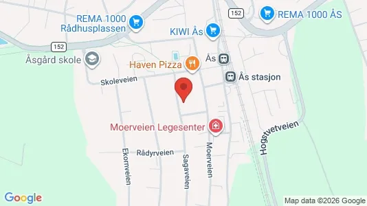 Apartments for rent i Ås - kort over placeringen