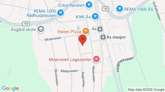 Apartments for rent i Ås - kort over placeringen