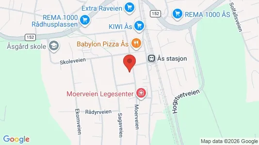 Apartments for rent i Ås - kort over placeringen