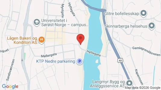 Rooms for rent i Kongsberg - kort over placeringen