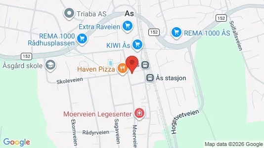Apartments for rent i Ås - kort over placeringen