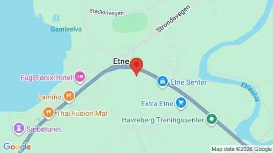 Rooms for rent i Etne - kort over placeringen