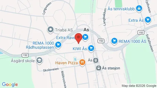Apartments for rent i Ås - kort over placeringen